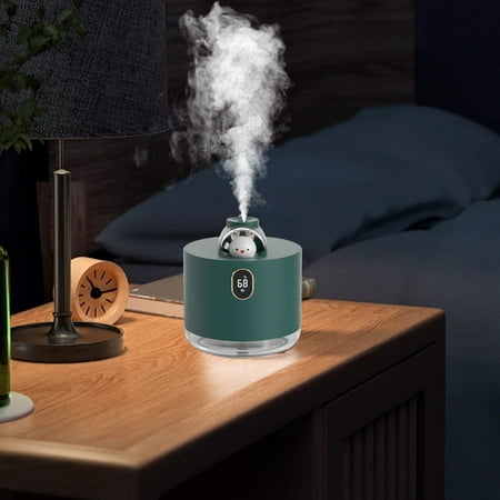 

SHIMELE Cute Space USB Humidifier Home Mini Wireless Charging Device with Small Desktop Design Humidifying Night Light Water Tank Capacity 500ml Accurate Power Real-time Display