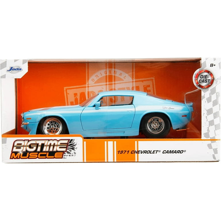 Jada 1971 Chevrolet Camaro Z-28 Light Blue with White