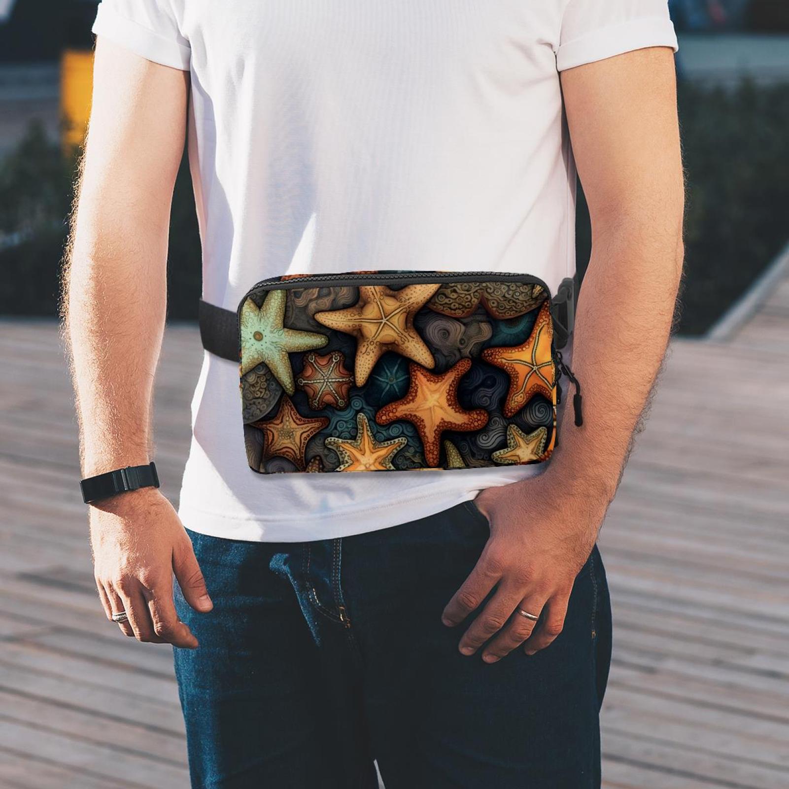Starfish Adjustable Lightweight Unisex Waist Bag Running Belt with Extension Strap Money Belt Holder