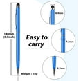 thumbnail image 4 of 15 Pieces Stylus Pens for Touch Screens Universal 2 in 1 Capacitive Stylus Ballpoint Pen Fine Tip Stylus Metal Pens Multi-Color Stylus Pen for Touch-Screen Phone Tablet Devices (Classic Colors), 4 of 4