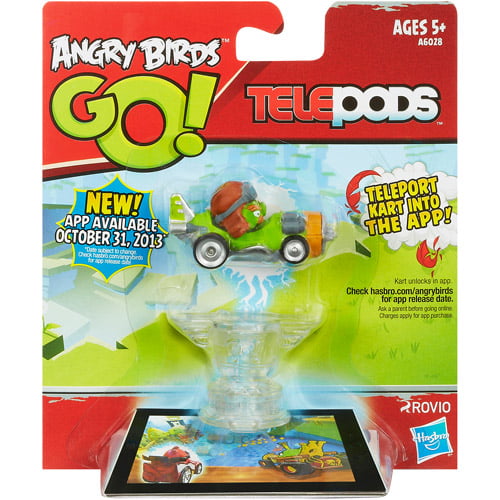 Angry Birds Go  roll'em & race'em BIG Red bird & helmet pig 