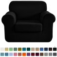 thumbnail image 1 of CHUN YI Stretch 2-Piece Checks Sofa Cover with Cushion Cover Slipcover, 1 of 6