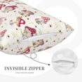 thumbnail image 3 of Lsque Floral Mushroom Pattern Pillow Case – Soft & Cozy Throw Pillow Cover, Hypoallergenic Cushion Case for Sleeping Women with Envelope Closure-20"x30", 3 of 6