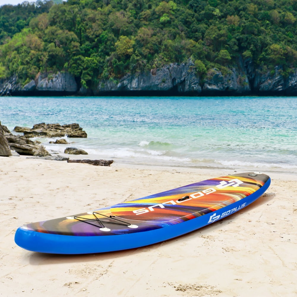 Topcobe Inflatable Stand Up Paddle Board with Backpack Aluminum Paddle Pump, Outdoor Sports Equipment/Accessories-L