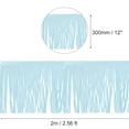 thumbnail image 2 of Uxcell 2 Yards 12 inch PU Leather Fringe Trim 2Pcs DIY Tassel Fringe for Sewing, Sky Blue, 2 of 6