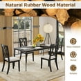 thumbnail image 6 of Costway 2 PCS Farmhouse Dining Chairs Modern Kitchen Chairs with Elegant Hollowed backrest, 6 of 9