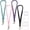 mix-B, variant on Retractable Scrunchie Lanyard Set, 4 Stretchy Scrunchie Style Neck Lanyards with 4 Waterproof ID Card Holders（style E）