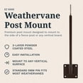 thumbnail image 4 of EZ Vane EZ1001-PT Airplane Bi Plane Weathervane with Post Mount, 4 of 4
