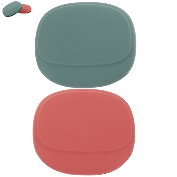 Niceauty 2Pcs Silicone Makeup Sponge Holder Portable Storage Case for Travel in Assorted Colors