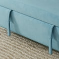 thumbnail image 4 of Newest Sofa Showcase,54" Velvet Blue Sofa Bed – A Dual-Purpose Living Room Gem with a Retractable Bed Option,Blue, 4 of 8