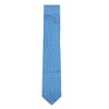 Salvatore Ferragamo Men's Dark Blue / Pale Yellow Pink Living Silk Tie with Birds and Whale Fins Necktie - One Size