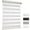 Beige, variant on MYshade Cordless Zebra Blinds White-36"W*72"H Pull Down Roller Window Shades Double Layer Light Control Free Stop Window Shades Day and Night Blinds Easy Installation for Home