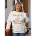 thumbnail image 2 of World's Best Grandma! Sweatshirt Women -Image by Shutterstock, Female x-Large, 2 of 4