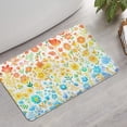 thumbnail image 2 of Light Pioneer Flower Pattern Bathroom Rugs Mat,Non Slip Microfiber Bathroom Rug,Rubber Backing,Soft Bathroom Mats for Bathroom Floor,Tub and Shower,17x27in(43x68cm), 2 of 5