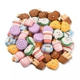 thumbnail image 2 of U8MO 50x Resin Drink Bottle Basket Biscuit Cheese Charm Cabochons for Jewelry Making, 2 of 6