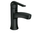 thumbnail image 2 of Moen Tilson Matte Black Bathroom Sink Faucet with Optional Deckplate, 84565BL, 2 of 5