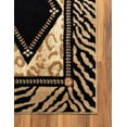 thumbnail image 6 of Unique Loom Wildlife Collection Area Rug - Ocelote (6' 1" x 9' Rectangle Light Brown/Black), 6 of 7