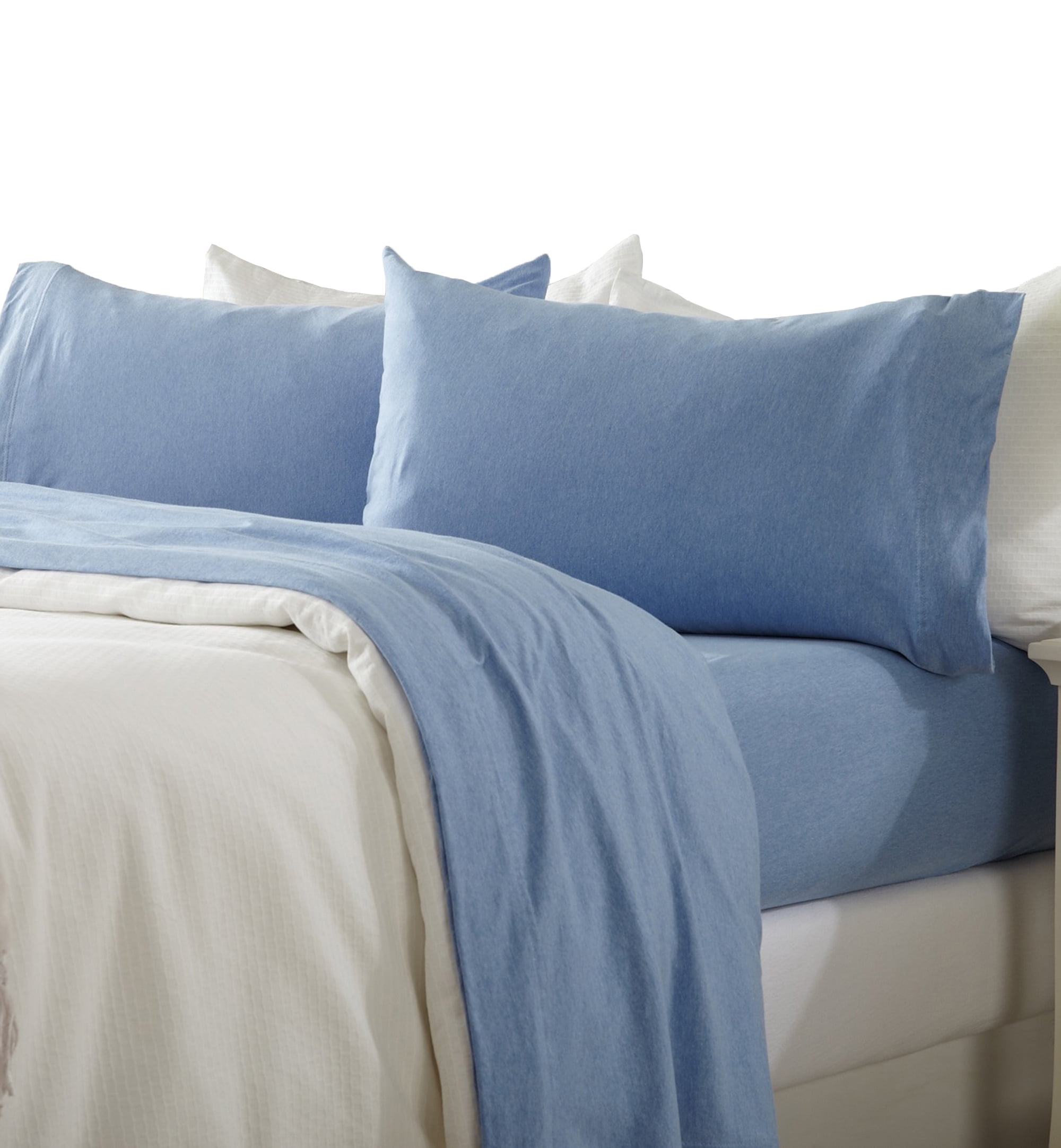Shirt Jersey Knit Cotton Sheet Set 