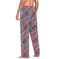 thumbnail image 3 of FORMRS Mens Pajama Pants with Pockets Cotton Sleepwear Lounge Bottoms Sizes S-2XL, Colorful Mandala Pattern, 3 of 7
