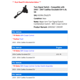 thumbnail image 2 of Turn Signal Switch - Compatible with 2003 - 2007 Cadillac Escalade ESV 6.0L V8 2004 2005 2006, 2 of 3