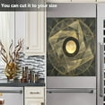 thumbnail image 5 of Dishwasher Magnet Cover Magnetic Fridge Door Cover Home Kitchen Decor Abstract Khaki Light Geometric 23"x 26", 5 of 6