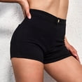 thumbnail image 5 of Conairie Black Jean Shorts Womens Slim Lift Elastic High Waisted Denim Shorts Comfort Summer Distressed Trousers with Pockets L, 5 of 9