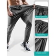 thumbnail image 6 of Breezora Mens Lightweight Quick Dry Hiking Pants with Zipper Pockets Breathable Stretch Outdoor Trousers for Fishing Travel Summer XS Size Grey, 6 of 7