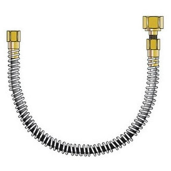 Western Enterprises 312-PF-326-24 24 in. 304 Stainless Steel Braid Flexible Pigtail