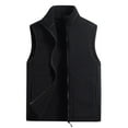 thumbnail image 1 of Camiseta sin mangas con cuello alto para hombre, cálida, de invierno, sin mangas, de color liso, con cuello alto, moderna, deportiva, cálida, con hombros descubiertos, sin mangas., 1 of 2