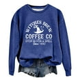 thumbnail image 2 of Witches Brew Coffee Halloween Sweatshirts for Women Long Sleeve Crewneck Funny Witch Graphic Sweatshirt Pullover Tops, 2 of 5