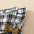 thumbnail image 6 of 9 Months Baby Girls Romper 12 Months Girls Bodysuit Infant Girls Sleeveless Summer Bodysuit Black and White Plaid Bodysuit, 6 of 9