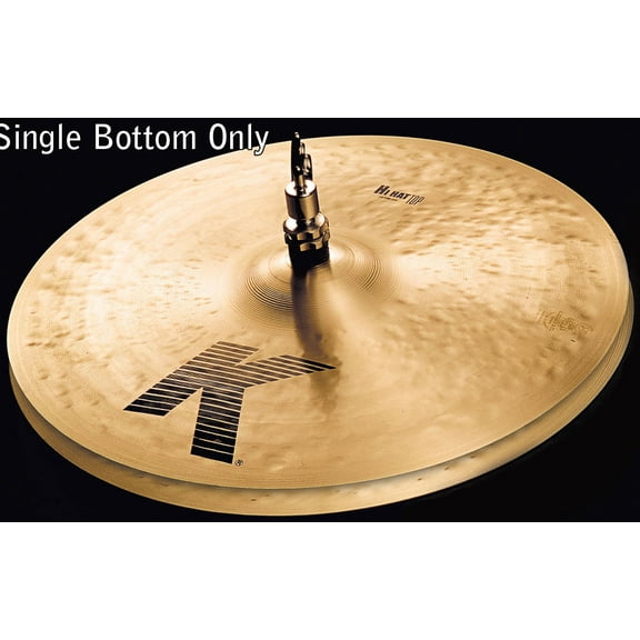 Zildjian K0825 14" K Hi Hat - Bottom Drum Set Cymbal