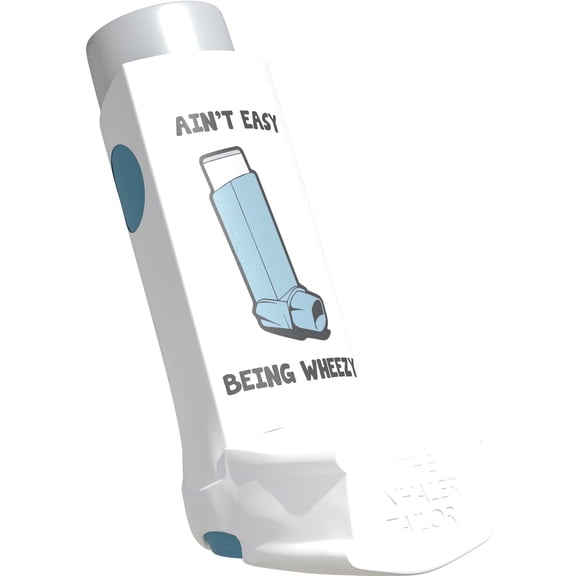 The Inhaler Tailor Classic Size Aint Easy Being Wheezy Inhaler Case, Inhaler Not Included