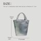 thumbnail image 4 of Bolsos de cubo casuales para mujer, bolsos y carteras de diseñador de lujo, novedad de 2023, bolso de hombro con decoración de remaches y asa superior de cuero PU, 4 of 5