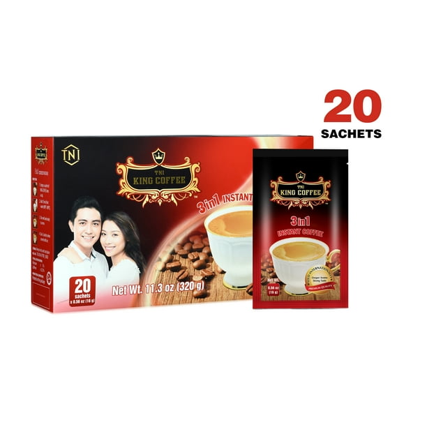 King Coffee 3IN1 Instant Coffee with Coffee Mix, Sugar and nondairy