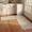 White, variant on Unique Bargains 2Pcs Washable Non-Slip Absorbent Runner Rug Set Brown 24" x 16" 47" x 16"