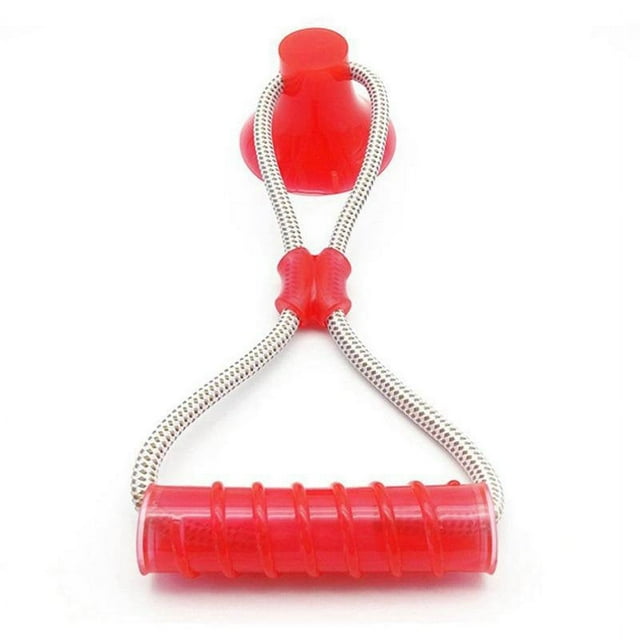 Pet Dog Molar Bite Toy Chew Toy Clean Teeth Strong Rope and Powerful Suction Cup for Tug and Chew
