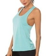 thumbnail image 5 of Woman Solid Color Tank Top, Sleeveless U-shaped Neck Yoga Pullover Summer Sport Vest, 5 of 5