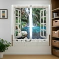 thumbnail image 4 of WNOOHIY Waterfall Mountain And River Scenery Light-Filtering Curtain,29.5" × 65", Set of 2 Panels, 4 of 8