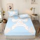 thumbnail image 1 of Cinnamoroll Sanrio drap-housse dessin animé mignon impression literie couverture feuilles couverture adolescent bébé doux pour la peau élastique, 1 of 4