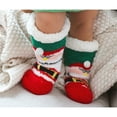 thumbnail image 4 of Rinsvye Baby Boy Girl Christmas Santa Deer Ankle Crew Socks With Grips Toddler Kids Unisex Fleece Lined Warm Thick Cotton Xmas Socks Fuzzy Kid Socks Kids Seamless Sensitivity Socks Girls Size 2 Socks, 4 of 6