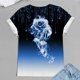 thumbnail image 4 of Blusa holgada de manga corta con cuello redondo y estampado a la moda para mujer Pompotops  hfajkhk128537, 4 of 5
