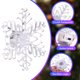thumbnail image 3 of 5 luces nocturnas LED navideñas de colores con forma de copo de nieve y ventosa, 3 of 7