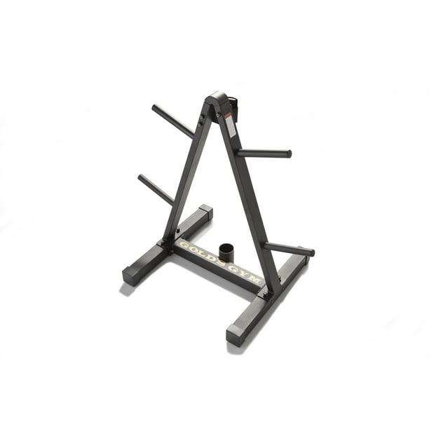 Gold S Gym Weight Plate And Barbell Storage Rack With Compact Design Com