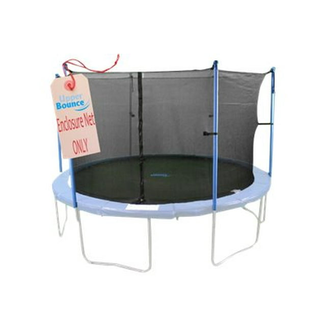 Upper Bounce® Trampoline Safety Enclosure Net, Fits 13 FT Round Frame, Using 6 Poles (or 3 Arches) - Adjustable Straps