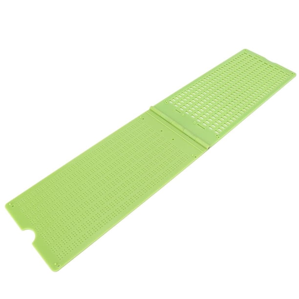 Tarjeta de negocios de la tienda Braille Pizarra, plástico portátil 9 líneas 30 celdas Pizarra de escritura Braille y lápiz óptico Herramienta de aprendizaje Braille Accesorio Surtido de puntos EOTVIA No