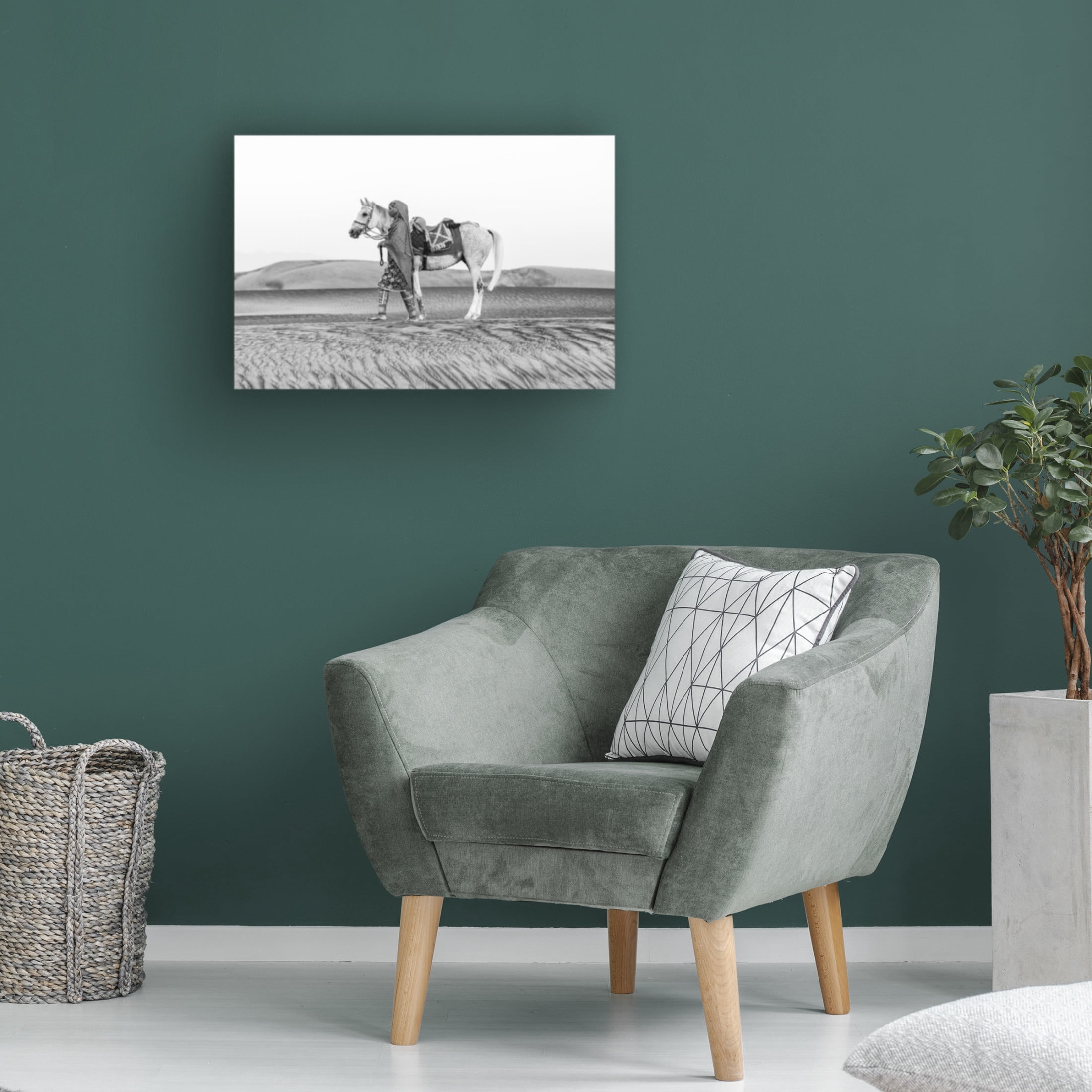 Trademark Fine Art Ziyad AL Maashari Horse love Canvas Wall Art