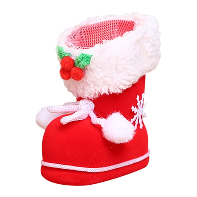 Zapatos Navideños Mini Regalo Rojos Regalo Nochebuena (S)