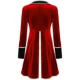 thumbnail image 4 of Disfraz de maestro de ceremonias de circo para mujer adulta de Halloween, chaqueta de terciopelo de manga larga, traje de carnaval de Navidad, festival de cosplay, rave, 4 of 5