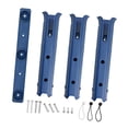 thumbnail image 2 of Soporte para caña de pescar de 3 tubos con tornillos de montaje para barco de remolque azul, 2 of 8